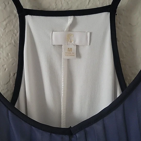 Elegant Red, White, and Blue Maxi Dress - Picture 3 of 3